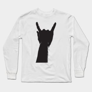 horns up Long Sleeve T-Shirt